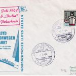 BRD - Deutsche Schiffspost MS Berlin 4. Norwegenfahrt Schmuckkuvert 1964