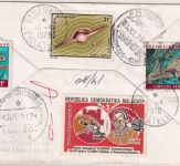 Madagaskar - 15 Fr. Morsetelegraph ua. Luftpost-Einschreibebrief Tananarive 1978