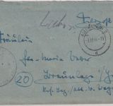 DR - Allenstein 2.10.44 Feldpostbrief (Inhalt) n. Braunlage