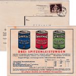 DR - Offenbach a/M. 1936 farb. Firmenwerbekarte (Farben u. lacke Fritze & Co.)