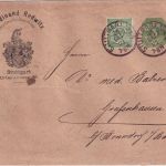 Württemberg - 5 Pfg. Privatganzsache (Redwitz) + Zusatz Brief Stuttgart 1891