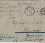 DR-Infla - Berlin W8 20.5.21 15 Pfg. PFS Drucksache n. Mannheim Nachsendevermerk