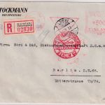 Finnland - 500 P. AFS "Stockmann" Luftpost-Einschreibebrief Helsinki 1933