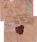 Finnland - 2x1 M. Löwe u.a. Einschreibebrief Voikka - Heidelberg 1921