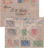 Finnland - 3x25 P. Löwe u.a. Einschreibebrief Vasa - Heidelberg 1921