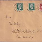 Frankreich - 30+2x10 C. Pasteur brief Strasbourg - Rohrbach b. Heidelberg 1923