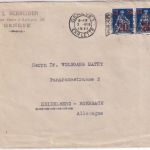Schweiz - 20/25 Rp. Helvetia/Überdruck Paar Brief Genf - Heidelberg 1921