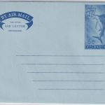Grenada - 6 C. fish/Merlin aerogramme stationery unused