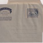 British Guiana - 6 P. QEII rice combine aerogramme air letters stationery unused