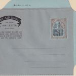 British Guiana - 12 P. QEII felling greenheart aerogramme stationery unused