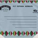 British Guiana - 40 C. Fly Guyana Airways aerogramme stationery unused