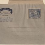 British Guiana - 6 P. QEII rice combine aerogramme air letters stationery unused