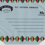 British Guiana - 45 C. Fly Guyana Airways aerogramme stationery unused