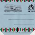 British Guiana - 20 C. airplane aerogramme stationery unused
