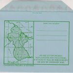 British Guiana - 75 C./25 C. airplane/overprint aerogramme stationery unused