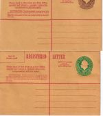 Australia - 24+25 C. QEII registered letter stationeries both unused