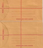 Australia - 24+25 C. QEII registered letter stationeries both unused
