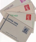 Australia - 4+5+7+10 C. QEII lettercards stationeries all unused