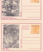 Angola - 12 A. picture stationery postcard (4 pictures) all unused