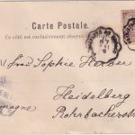 Monaco - 10 C. Albert I. braun AK Monte carlo - Heidelberg 1898