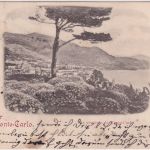 Monaco - 10 C. Albert I. braun AK Monte carlo - Heidelberg 1898