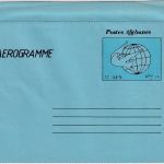 Afghanistan - 12 AFS. globe and dove aerogramme stationery unused