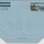 Anguilla - 15 C. boats/beach aerogramme air letter stationery unused