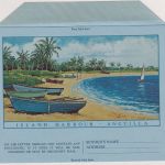 Anguilla - 15 C. boats/beach aerogramme air letter stationery unused