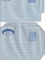 Aden - 50 C. map 1953 aerogramme air letter stationery 2 diff. forms unused