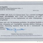 Bayern - 6 Kr. Quadrat braun Platte I Brief Fingerhut-K1 Wunsiedel 10/7 + Fdzg.