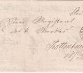 Bayern - 3 Kr. Quadrat rot "Wendebrief" oMR 269 OPA Landshut 19. JUN 1866