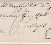 Bayern - 3 Kr. Quadrat rot "Wendebrief" oMR 269 OPA Landshut 19. JUN 1866