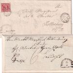 Bayern - 3 Kr. Quadrat rot "Wendebrief" oMR 269 OPA Landshut 19. JUN 1866