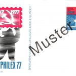 DDR - 10 Pfg. SOZPHILEX 77 Sonderganzsache "Muster" Überdruck ungebraucht