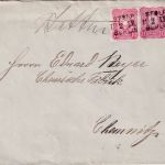 DR - Stolp 19.2. I.R. Berlin Bahnpost-L3 hds. Aufgabe Stettin Briefteil 1882