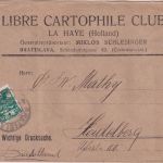 Tschechien - 25 H. Taube/Brief Drucksache Bratislava - Heidelberg 1920