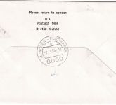 Sowjetunion - Lufthansa Erstflug Leningrad - München 1984 Hinweisstempel !