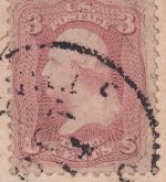 USA - 3 C. Washington Ausg. 1861 Patriotic cover Poolesville - Hillesgrove