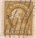 USA - 8 C. Franklin Perfin "NCB" Zensurbrief i.d. SCHWEIZ New York - Zürich 1916