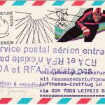 USA - 28 C. Sonderganzsache Olympiade Zuleitungspost Leipziger Messe 1984