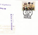 Transkei - 25 C. Perlschmuck Block Nachluftpost Leipzig Nürnberg 1992