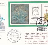 Transkei - 30 C. Aloe Blockausgabe Nachluftpost Leipzig Stuttgart 1992
