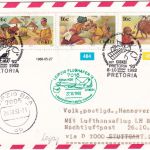 Ciskei - Zuleitungspost Nachluftpost Leipzig Hannover 1992
