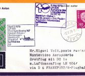 Japan - Lufthansa 2x1st-flight Osaka - FFM u. FFM- Montevideo 3.4./10.5.1979