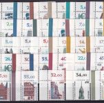 BRD - Sehenswürdigkeiten DM-Währung 4x37 Werte/alle 4 BOGENECKEN postfrisch/MNH