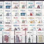 BRD - Sehenswürdigkeiten DM-Währung 4x37 Werte/alle 4 BOGENECKEN postfrisch/MNH