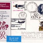 England/Kolumbien - Zuleitungspost Lufthansa Firstflight Bogota New York 1979