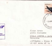 Australien - Lufthansa 1st-flight Sydney FFM Etappe Melbourne Kuala Lumpur 1980