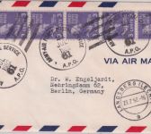 USA - 5x3 C. Jefferson Airmail APO 61 Landsberg a/Lech - Berlin 1952