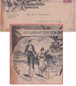 USA - Boston 1890 Pope Mfg. Co. Columbia Cycles Typewriters illustrated cover
